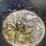 Noukou Niboshi Soba Menshou Hamaboshi - 特製黒い胡麻つけ麺