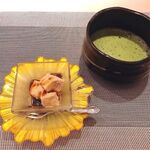 寿司と日本料理 銀座 一 - 抹茶&わらび餅