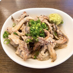 うなぎ お㚙川 - サービス　ばらポン酢　