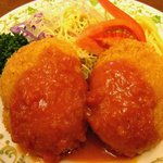神谷バー - かにコロッケ