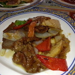 Bamiyan - 牛肉と野菜の黒胡椒炒め　628円