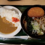 Hakone soba - ミニカレーセット、コロッケ