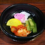 岩亀 - お新香盛り合わせ