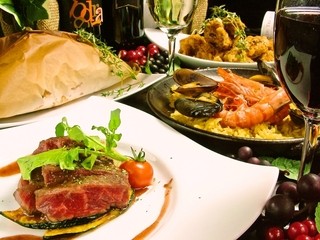 h Dining room hamon - 神戸牛のグリルにアクアパッツァ　ちょっと贅沢プランなスタンダードプラン３８００円