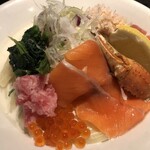 鴨出汁中華蕎麦 麺屋yoshiki - 蟹の冷やしクリーミー和えつけそば