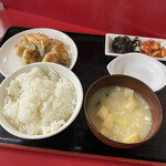 味の笑福 - 餃子定食700円
