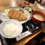 かま屋 - ロースカツ定食