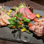 完全個室ダイニング　The Cave 新宿東口店 - 肉3種盛りワイルドプレート　1,080円