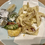 第8八千代丸 - 活け作りのゲソは天ぷらになりました