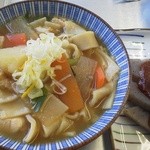 うめその 梅の駅 自然休養村センター - ひもかわセット＠530円