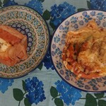 カムパネルラ - かぼちゃのフォカッチャとハムチーズのパン