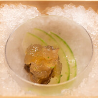 鎌倉 北じま - 2022.7 長井漁港産トコブシ 鶏出汁で炊いた冬瓜 トコブシ出汁ジュレ