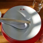 来来 - 朝だけど、スープも軽く飲める。