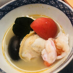 美会 - トムヤンクンでした。淡路の鱧が隠れています