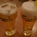 Kona - 右：カールスアイスレモン（\500、2013年2月）と、左：カールスアイスグレープフルーツ（\500、2013年2月）