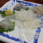 ゆうぎり - 今回はいかの刺身も(25年3月)