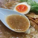 Ramen Dokoro Ayumiya - 味噌ちゃーしゅー麺（スープ）
