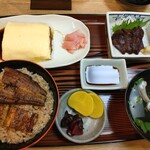 いづもや 船場 - 上定食　1300円 　肝吸いか赤出汁から選べます。