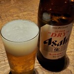 Menshouno Kokorotsukushi Tsurutontan - ビールも(^_^;)