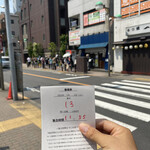 手打式超多加水麺 ののくら - 自分からの後もまだ行列が。