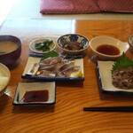 香海 - イワシ定食と単品の鰯なめろう(1200円＋700円)