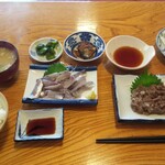 香海 - イワシ定食と単品の鰯なめろう(1200円＋700円)