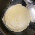 たつみ食堂 - とりから揚げ定食のセットバニラアイス