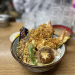 豊野丼 - 豊野丼¥1100、味噌汁¥100