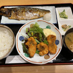魚料理 渋谷 吉成本店 - 鱧フライとサバ塩焼き