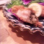 海鮮酒場　海ごはん　しまか - 帆立フライ断面