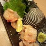 ととすし - 赤貝のお造り('14.04)