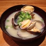 馳走屋河の - アサリ汁
