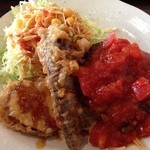 ひやけ - ハンバーグとてんぷら