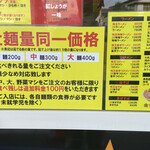 ラーメン ヒカリ - 全麺量同一価格は凄い☆ このご時世にさすがです♪
