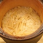 日本料理 櫻川 - 新生姜の炊き込みご飯
