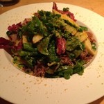 オステリア 月市 - 菜の花とホタルイカのサラダ