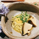 味あら井 - 鮑の肝そうめん