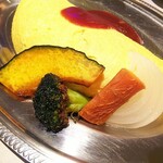 薄野喫茶パープルダリア - グリル野菜付き