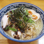 ラーメン ソレナリ - 和風冷やしラーメン(1000円)+味玉(100円)