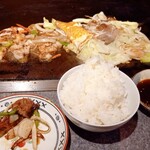 よっちゃん - 焼肉定食+追加した肉