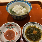 澤いち - 梅肉和えとネギポン酢