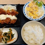 Imozen - サラダチキン南蛮二種盛り中ごはん810円