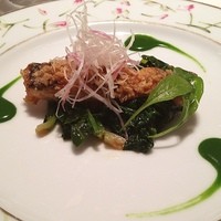 モナリザ 恵比寿店 - ヒゲダラのムニエル トマトフォンデュとサラダ ロケットソース