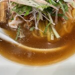 いのちノ中華そば 龍ノ谷 - 「冷やしらーめん（醤油）」（950円）のアップ