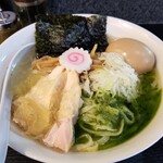 塩そば専門店 桑ばら - 冷やし塩そば（バジル）