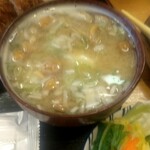 とんかつ桂 - なめこの味噌汁