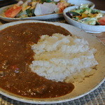 DJARM12 - 牛スジ肉カレー（サラダ付き）　￥８００