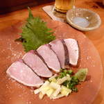 さわらの塩たたき（￥780）柚子果汁添え。思った以上に柔らかく、とろんとした食感