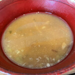 酒・蕎麦 矢来山房 - お通し　お味噌汁