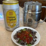 ヒザキ酒店 - 生センマイと角ハイボール